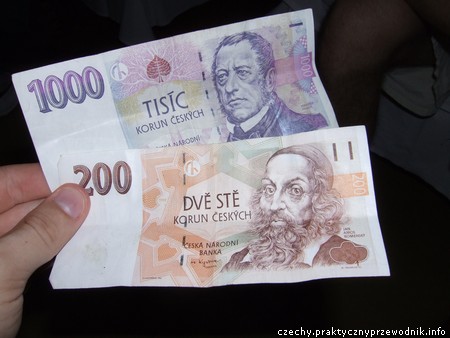 Czechy Pieniądze Korony banknoty